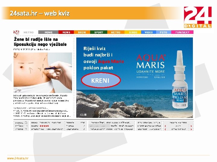 24 sata. hr – web kviz Riješi kviz budi najbrži i osvoji Aqua Maris