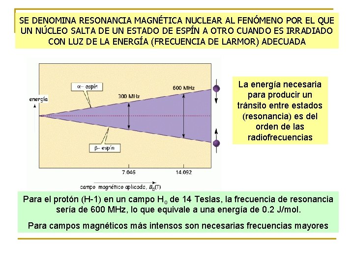 SE DENOMINA RESONANCIA MAGNÉTICA NUCLEAR AL FENÓMENO POR EL QUE UN NÚCLEO SALTA DE