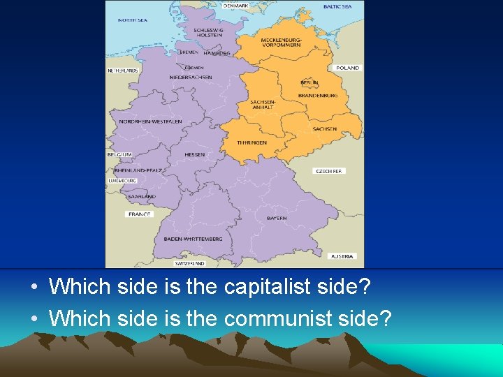  • Which side is the capitalist side? • Which side is the communist