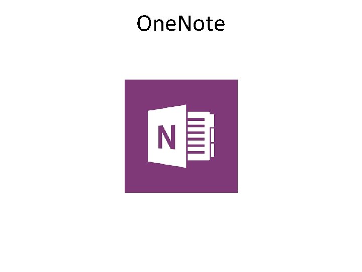 One. Note 