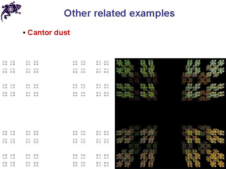 Other related examples • Cantor dust 