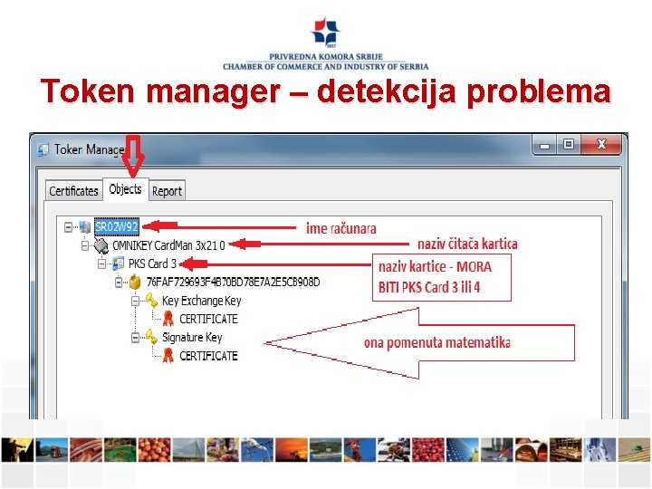 Token manager – detekcija problema 