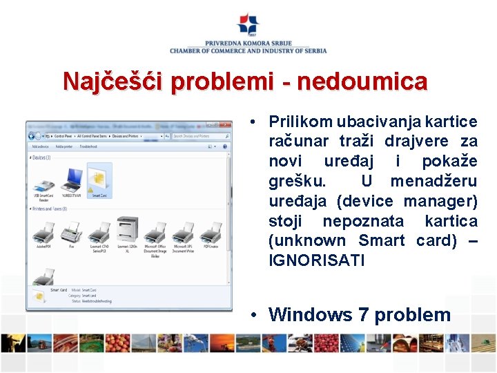 Najčešći problemi - nedoumica • Prilikom ubacivanja kartice računar traži drajvere za novi uređaj