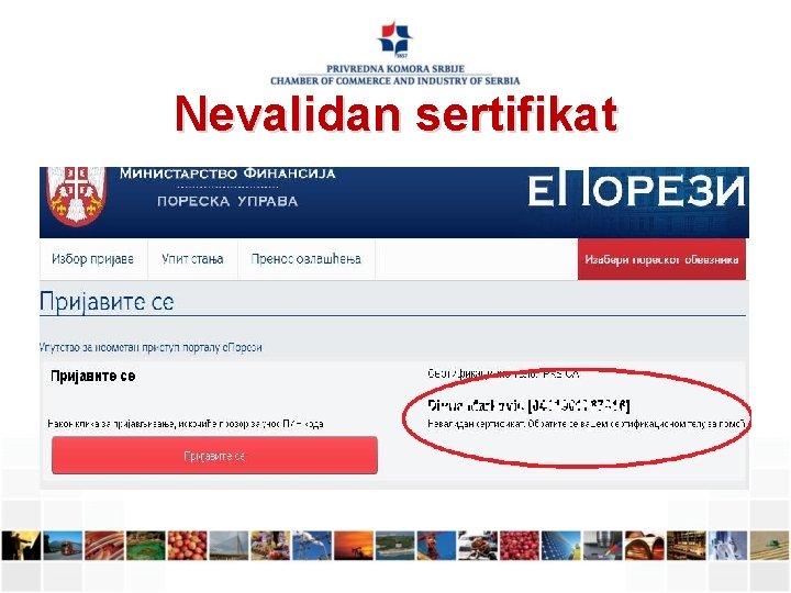 Nevalidan sertifikat 