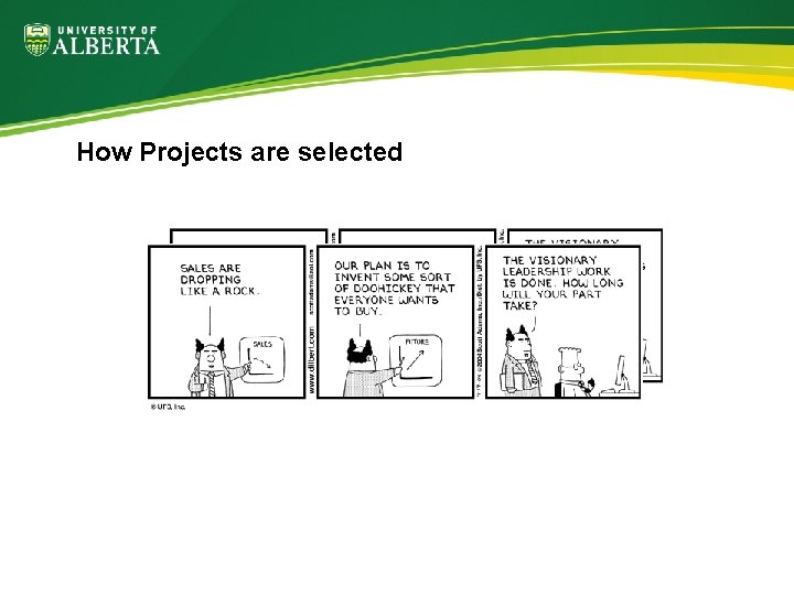 How Projects are selected 