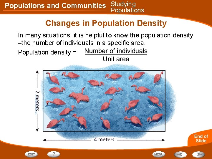 Populations and Communities Studying Populations Changes in Population Density In many situations, it is
