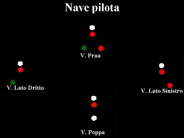 Nave pilota V. Prua V. Lato Dritto V. Lato Sinistro V. Poppa 