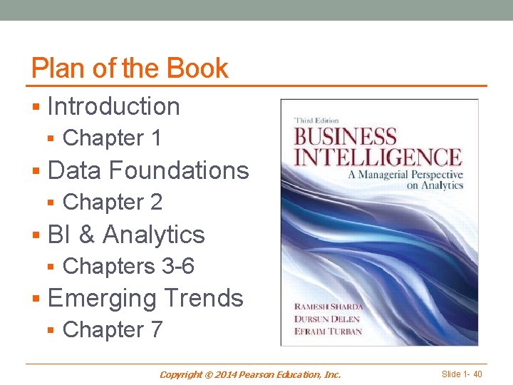 Plan of the Book § Introduction § Chapter 1 § Data Foundations § Chapter