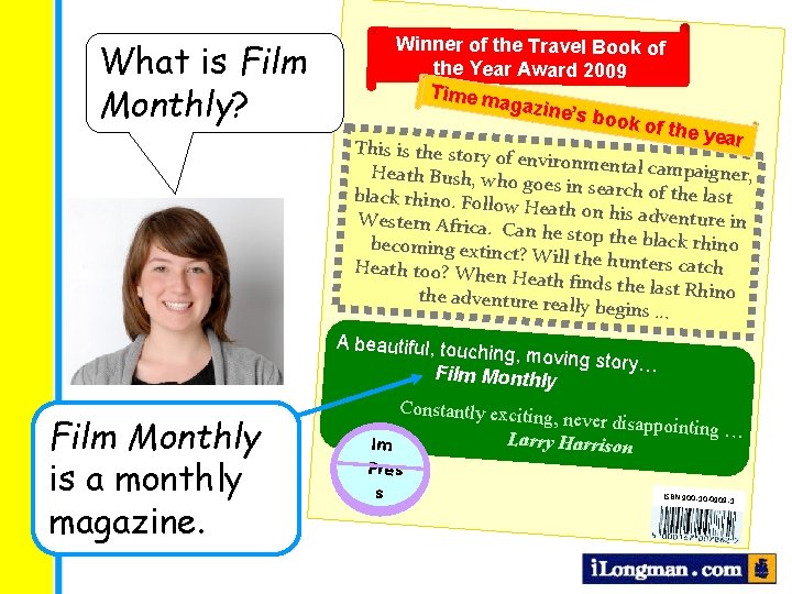 What is Film Monthly? Winner of the Travel Book of the Year Award 2009