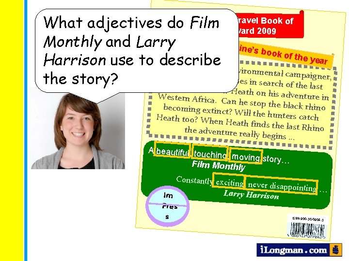 Winner of the Travel Book of What adjectives do Film the Year Award 2009