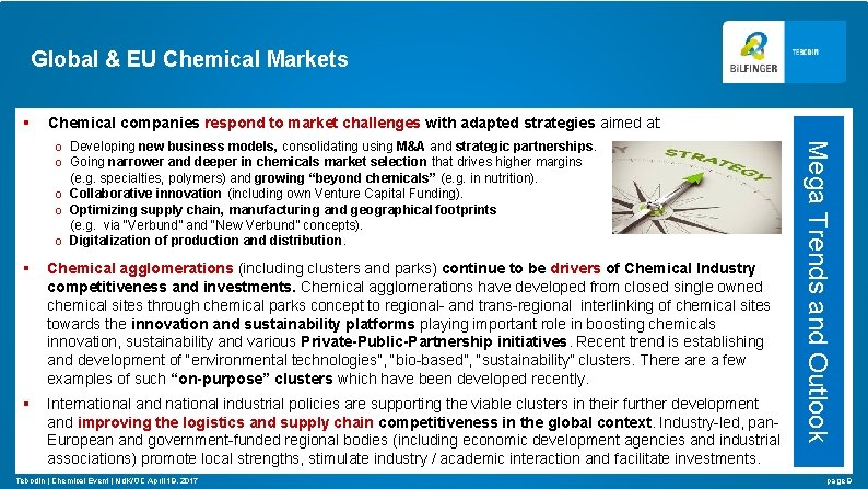 Global & EU Chemical Markets § Chemical companies respond to market challenges with adapted