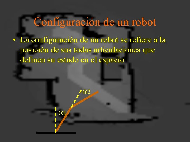 Configuración de un robot • La configuración de un robot se refiere a la