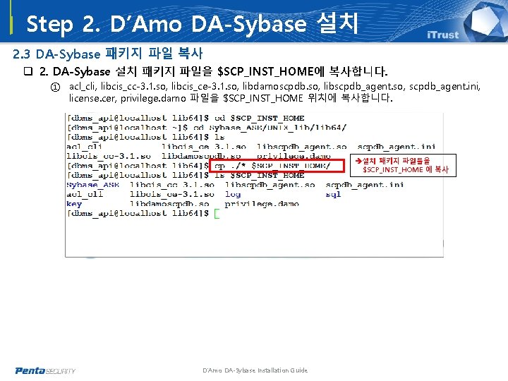 Step 2. D’Amo DA-Sybase 설치 2. 3 DA-Sybase 패키지 파일 복사 q 2. DA-Sybase