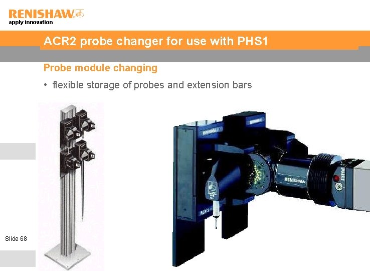 apply innovation ACR 2 probe changer for use with PHS 1 Probe module changing
