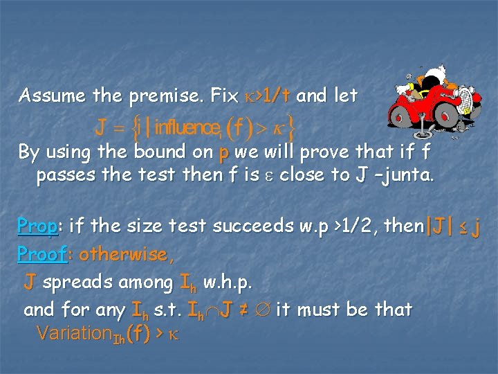Assume the premise. Fix >1/t and let By using the bound on p we