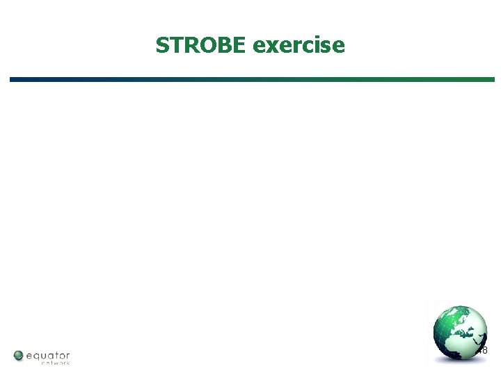 STROBE exercise 48 