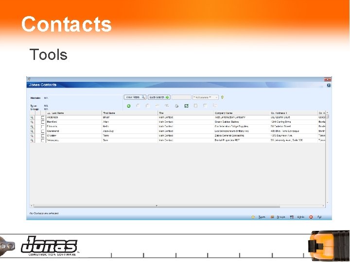 Contacts Tools 