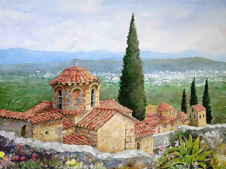 Mystras • Mystras is located on teh Peloponesse close to Sparta. Byzantine architecture from