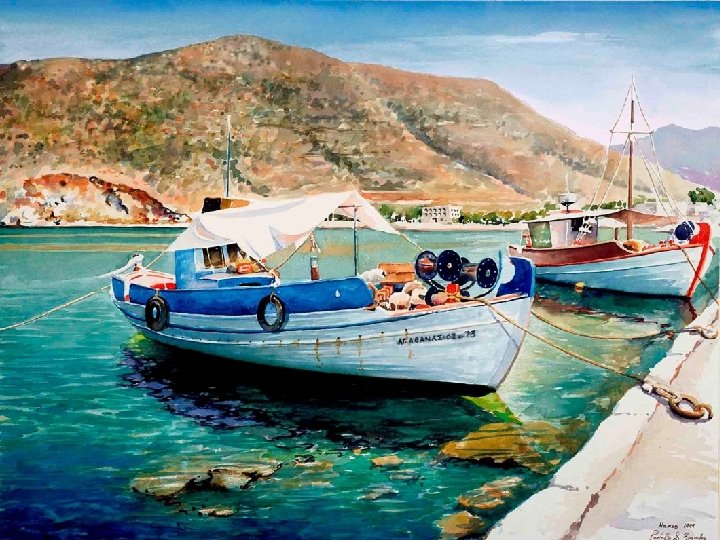 Naxos Boats • The island of Naxos in the Cyclades group is home to