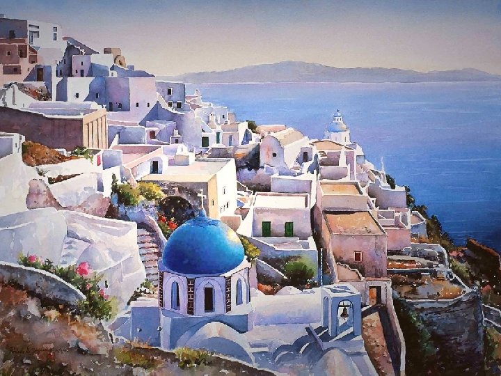 Santorini • This volcanic island in the Cyclades has a unique geography resulting from