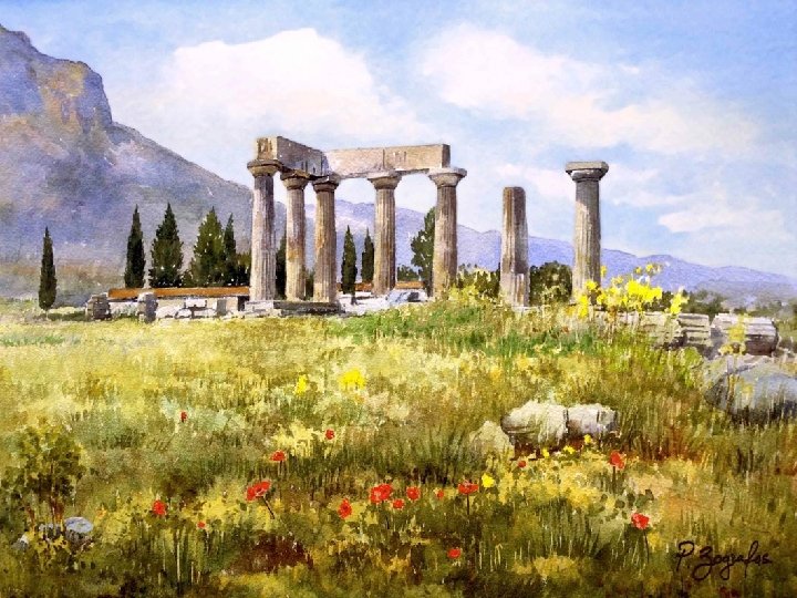 Corinth • Ancient Corinth owed it's importance to its location. The town controlled the