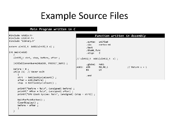 Example Source Files 