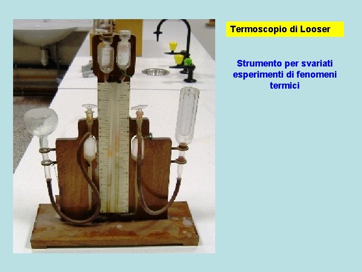 Termoscopio di Looser Strumento per svariati esperimenti di fenomeni termici 