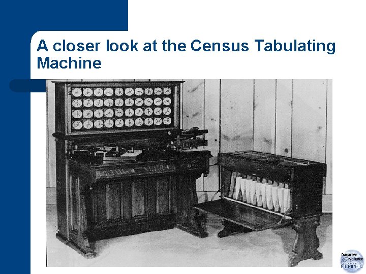 A closer look at the Census Tabulating Machine 