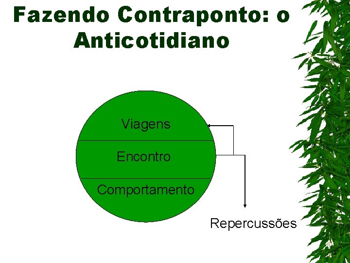 Fazendo Contraponto: o Anticotidiano Viagens Encontro Comportamento Repercussões 