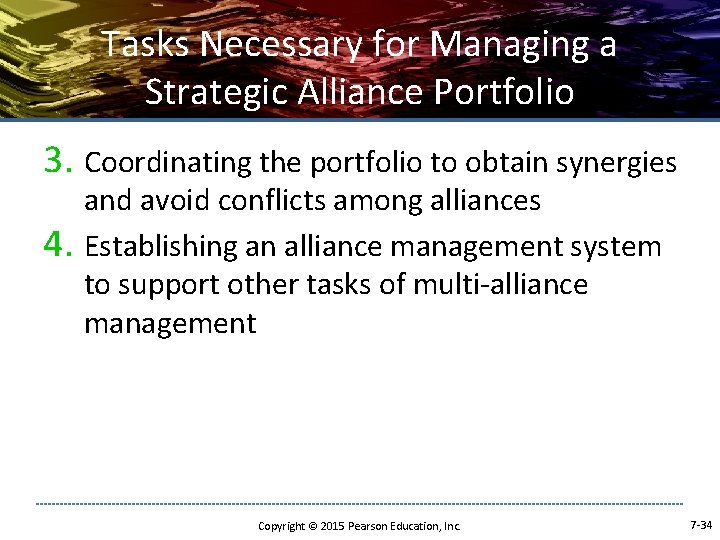 Tasks Necessary for Managing a Strategic Alliance Portfolio 3. Coordinating the portfolio to obtain