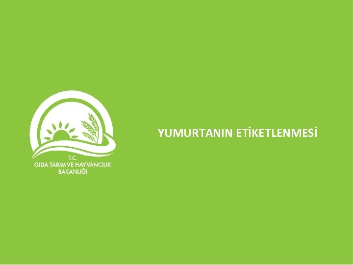 YUMURTANIN ETİKETLENMESİ 