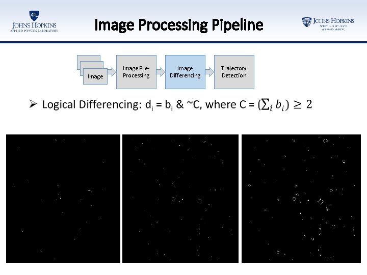 Image Processing Pipeline Image Pre. Processing Image Differencing Trajectory Detection 7 
