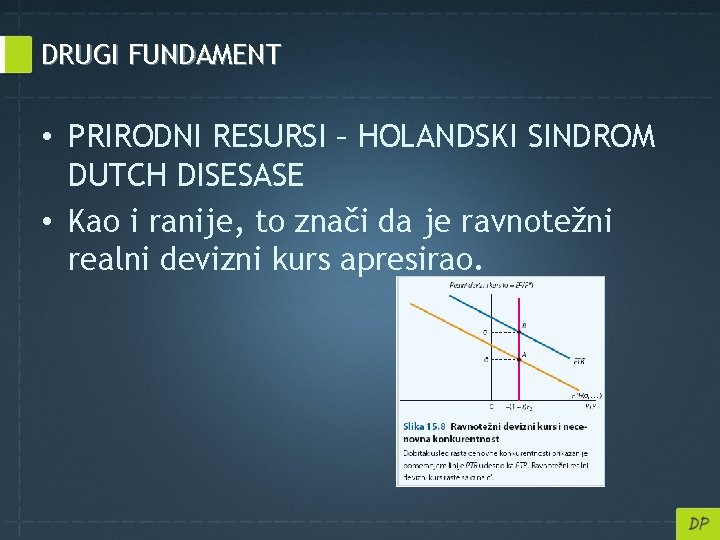 DRUGI FUNDAMENT • PRIRODNI RESURSI – HOLANDSKI SINDROM DUTCH DISESASE • Kao i ranije,