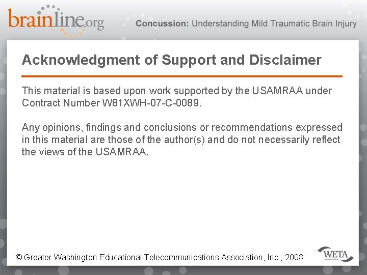 Acknowledgment of Support and Disclaimer This material is based upon work supported by the