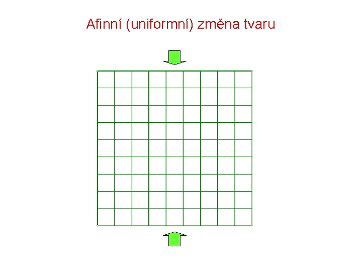 Afinní (uniformní) změna tvaru 