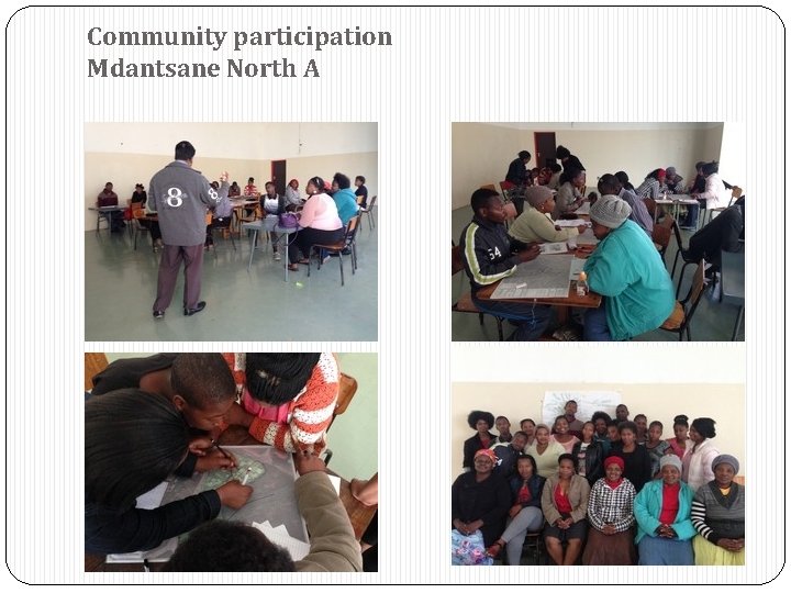 Community participation Mdantsane North A 