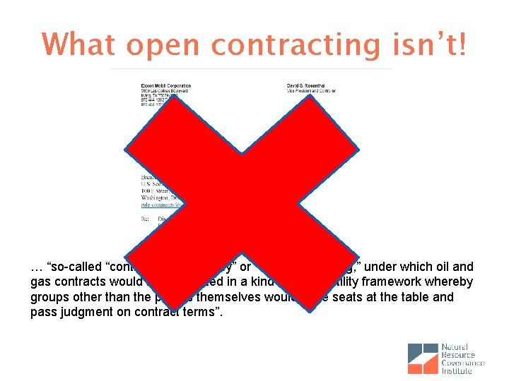What open contracting isn’t! … “contract “so-called “contract or transparency” or “open … “so-called