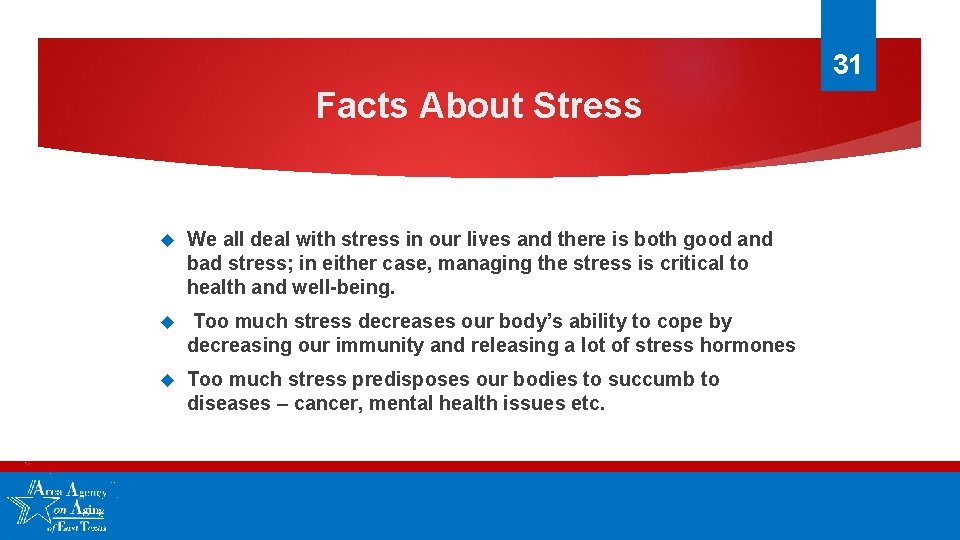 31 Facts About Stress We all deal with stress in our lives and there