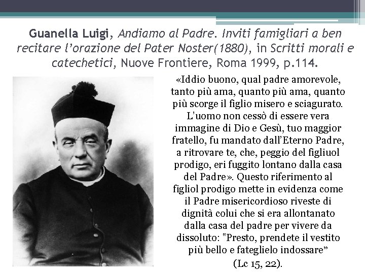 Guanella Luigi, Andiamo al Padre. Inviti famigliari a ben recitare l’orazione del Pater Noster(1880),