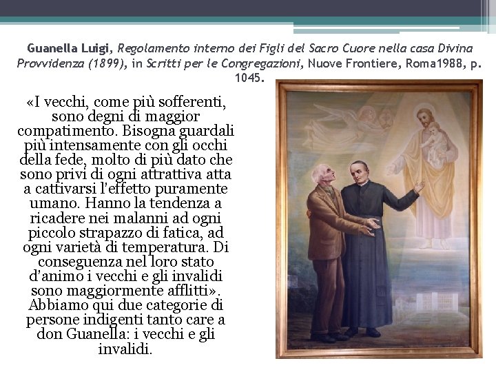 Guanella Luigi, Regolamento interno dei Figli del Sacro Cuore nella casa Divina Provvidenza (1899),