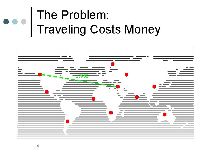 The Problem: Traveling Costs Money 1795$ 4 