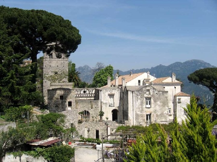 La villa Rufolo, con sus jardines con vistas al Mediterráneo, fue residencia veraniega de