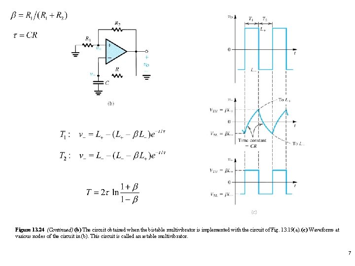 Figure 13. 24 (Continued) (b) The circuit obtained when the bistable multivibrator is implemented