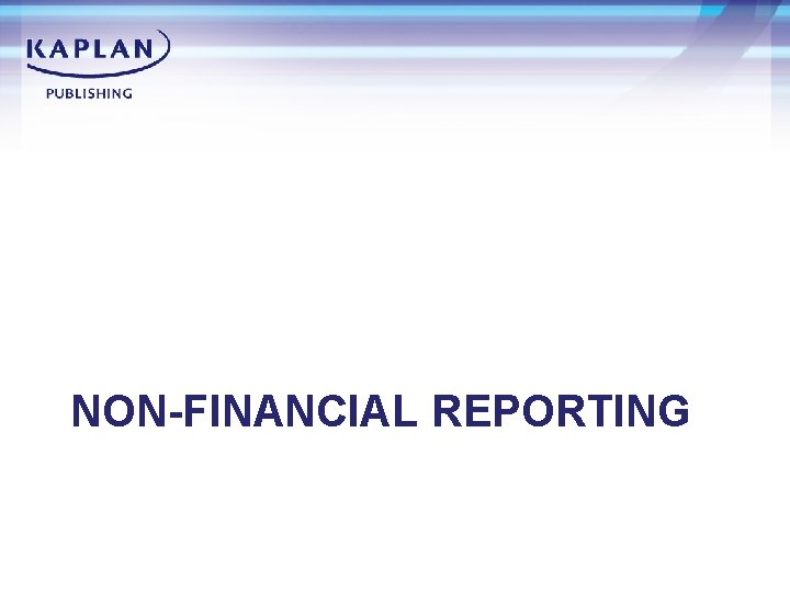 NON-FINANCIAL REPORTING 