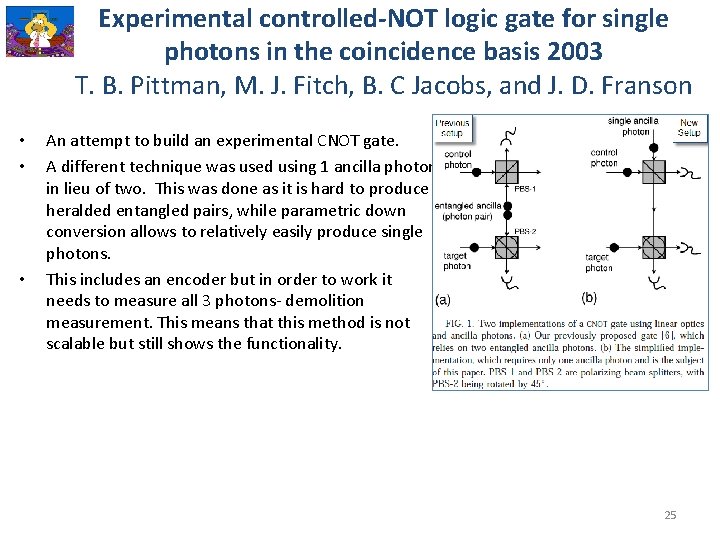 Experimental controlled-NOT logic gate for single photons in the coincidence basis 2003 T. B.