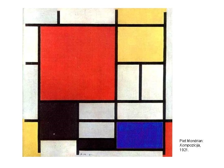 Piet Mondrian: Kompozicija, 1921. 