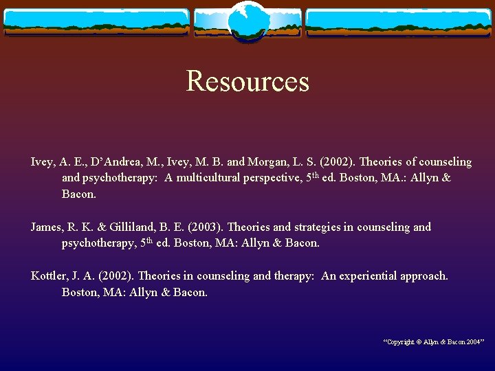 Resources Ivey, A. E. , D’Andrea, M. , Ivey, M. B. and Morgan, L. Resources Ivey, A. E. , D’Andrea, M. , Ivey, M. B. and Morgan, L.