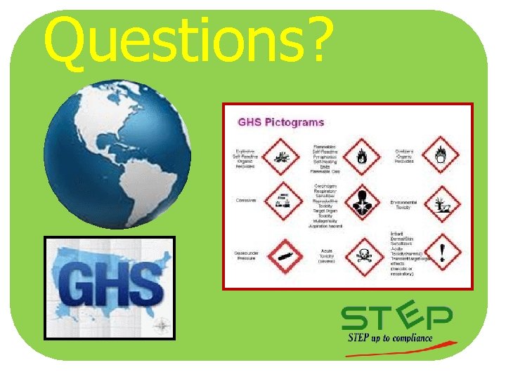 Questions? Questions?