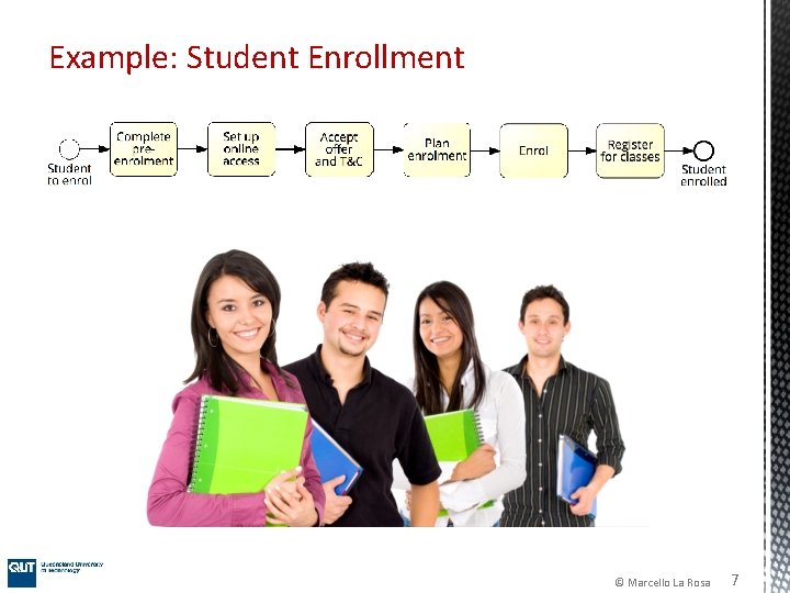 Example: Student Enrollment © Marcello La Rosa 7 