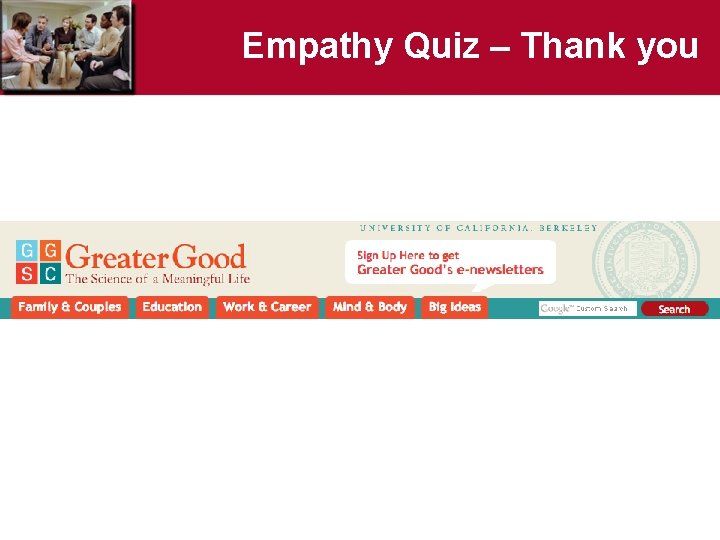 Empathy Quiz – Thank you 